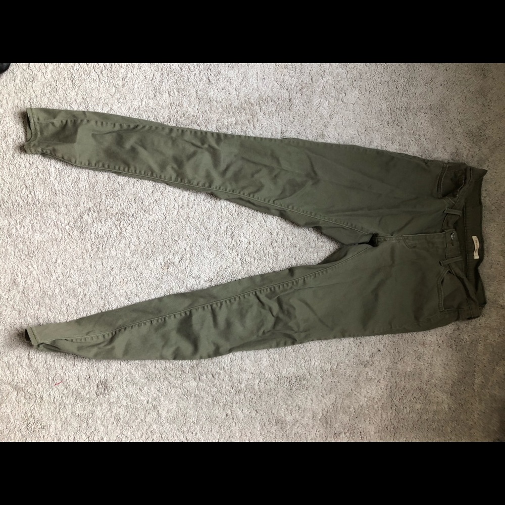 Green levi jeans